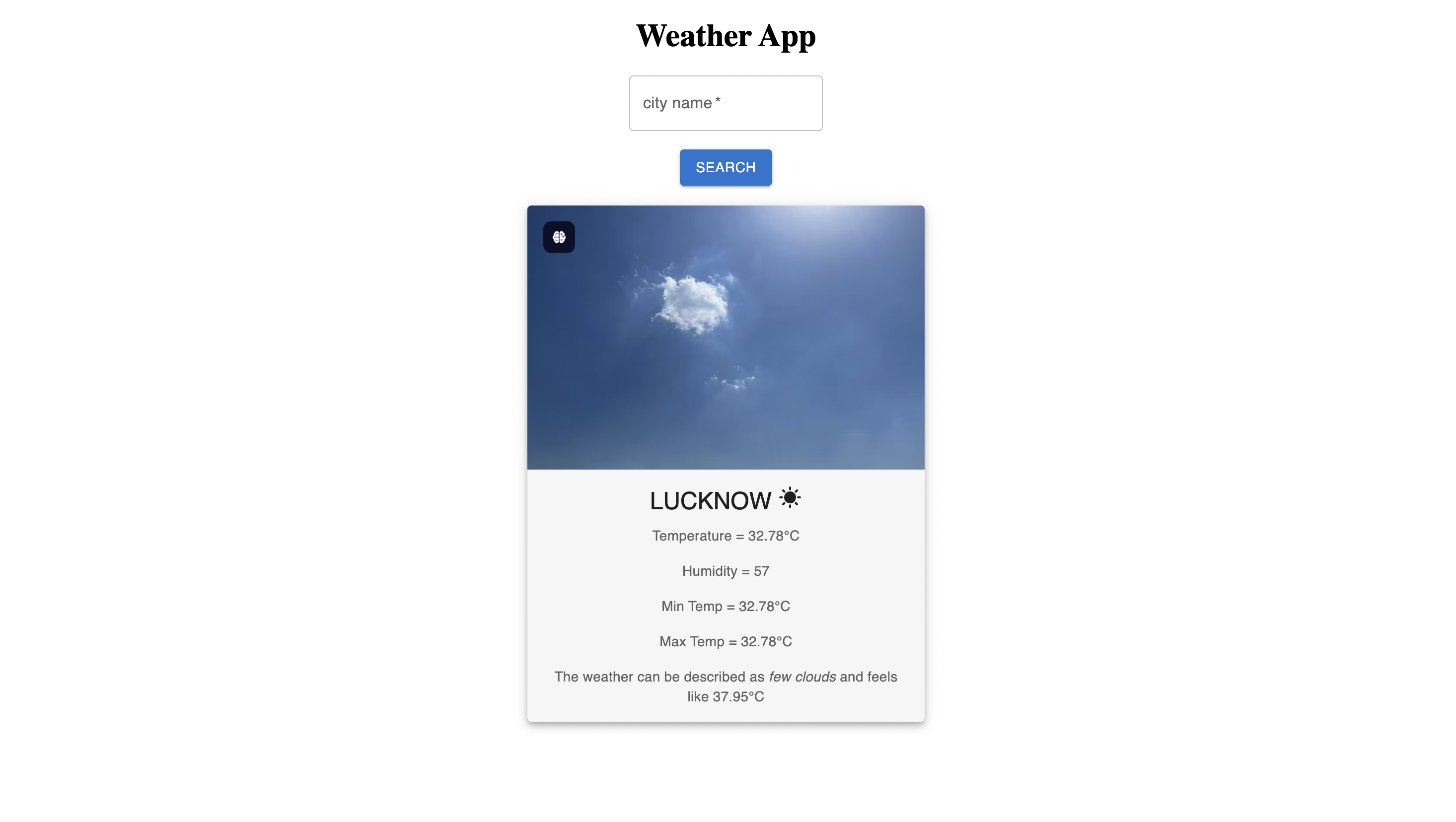 Weather App Project
